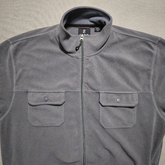 Zodiac Men's PerformX Gray Fleece fmFull Zip Up Jacket Size XXL - Picture 11 of 15